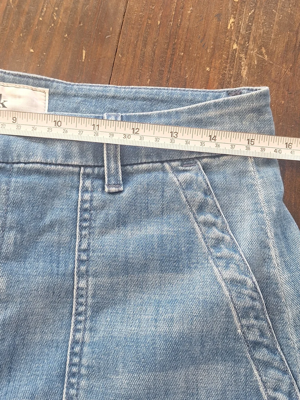 Frankie & Eileen Casual Denim Pocket Mini Skirt - Blue Sz 6 100% Cotton Like New - Picture 5 of 7